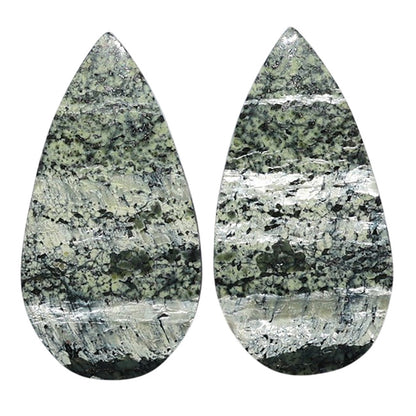 Natural Chrysotile Pair 14.5x28x3.5 mm Pear Shape Polished Gemstone LS142-07561