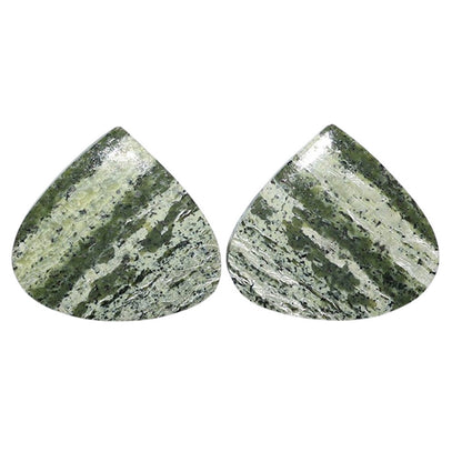 Natural Chrysotile Pair 20.2x22x3.7 mm Heart Shape Polished Gemstone LS142-07565