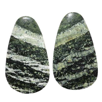 Natural Chrysotile Pair 16.2x28.2x4.3 mm Fancy Shape Polished Gemstone LS142-07569