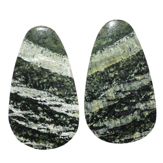 Natural Chrysotile Pair 16.2x28.2x4.3 mm Fancy Shape Polished Gemstone LS142-07569