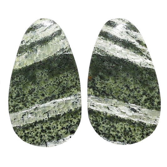 Natural Chrysotile Pair 16.1x28x3.7 mm Fancy Shape Polished Gemstone LS142-07570
