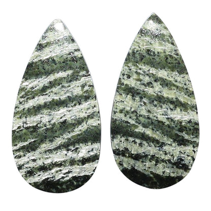 Natural Chrysotile Pair 13.5x26.3x3.5 mm Pear Shape Polished Gemstone LS142-07572