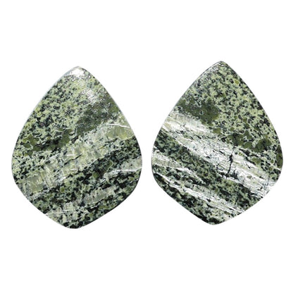 Natural Chrysotile Pair 19.5x24.35x3.2 mm Fancy Shape Polished Gemstone LS142-07573