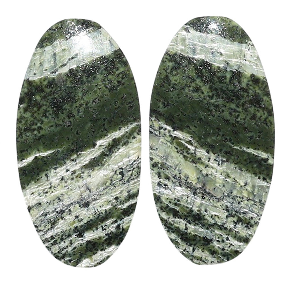 Natural Chrysotile Pair 13.7x27.2x4 mm Oval Shape Polished Gemstone LS142-07574