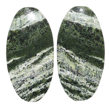 Natural Chrysotile Pair 13.7x27.2x4 mm Oval Shape Polished Gemstone LS142-07574