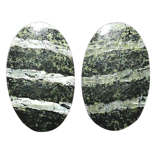 Natural Chrysotile Pair 14.6x23.3x4 mm Oval Shape Polished Gemstone LS142-07575