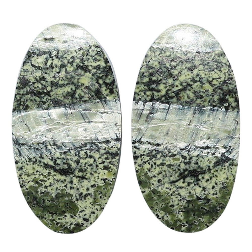 Natural Chrysotile Pair 13.75x26.2x3.3 mm Oval Shape Polished Gemstone LS142-07576