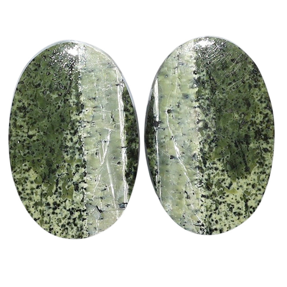 Natural Chrysotile Pair 16.2x24.4x3.5 mm Oval Shape Polished Gemstone LS142-07577