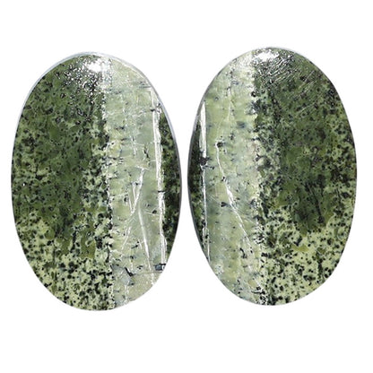 Natural Chrysotile Pair 16.2x24.4x3.5 mm Oval Shape Polished Gemstone LS142-07577