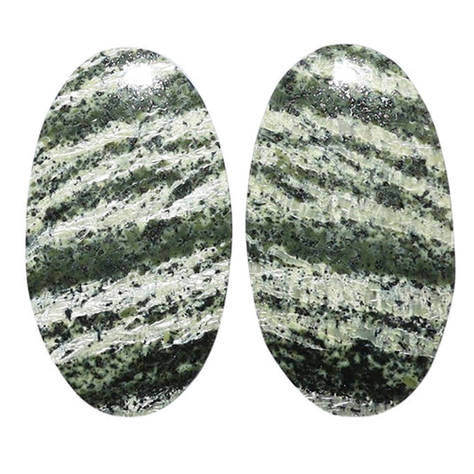 Natural Chrysotile Pair 14.5x25.8x4 mm Oval Shape Polished Gemstone LS142-07578