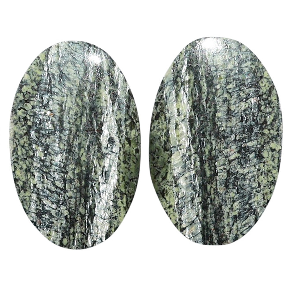 Natural Chrysotile Pair 15.9x24.9x3.5 mm Oval Shape Polished Gemstone LS142-07579