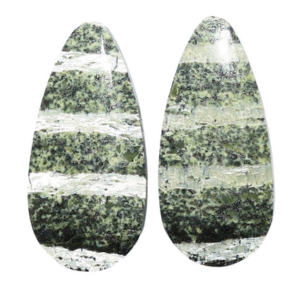 Natural Chrysotile Pair 11.9x25.3x3.5 mm Pear Shape Polished Gemstone LS142-07581