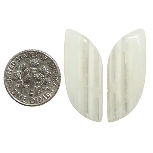 Banded Onyx Pair 12x30.5x3.5 mm Fancy Shape Polished Gemstone LS143-07656