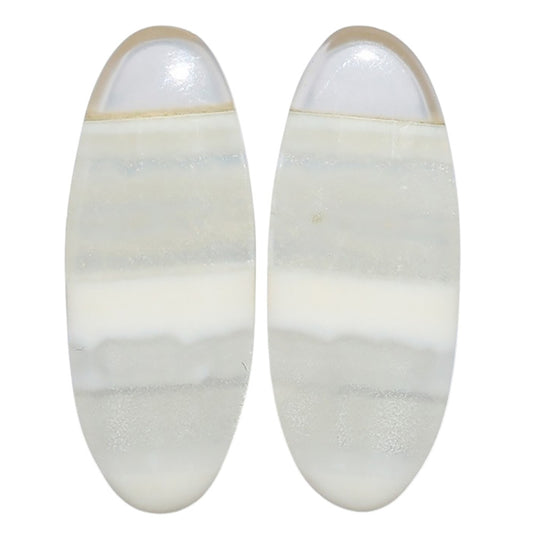 Banded Onyx Pair 11.8x30x4 mm Pear Shape Polished Gemstone LS143-07659