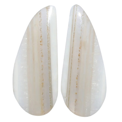 Banded Onyx Pair 11.3x27.6x4 mm Fancy Shape Polished Gemstone LS143-07661