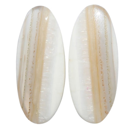 Banded Onyx Pair 12.1x28.9x4.4 mm Oval Shape Polished Gemstone LS143-07667