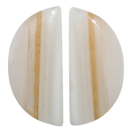 Banded Onyx Pair 11.25x24.8x4.3 mm Fancy Shape Polished Gemstone LS143-07669