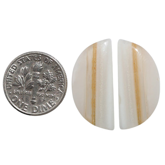 Banded Onyx Pair 11.25x24.8x4.3 mm Fancy Shape Polished Gemstone LS143-07669