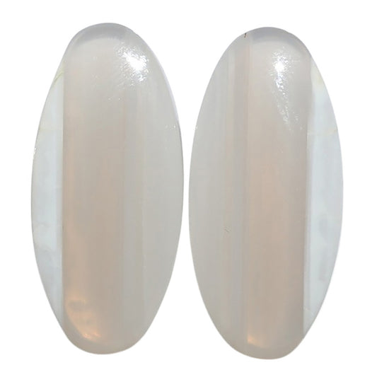 Banded Onyx Pair 12.4x26.7x4.5 mm Oval Shape Polished Gemstone LS143-07671