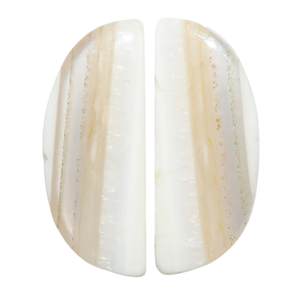 Banded Onyx Pair 11.5x28.8x4.2 mm Fancy Shape Polished Gemstone LS143-07675