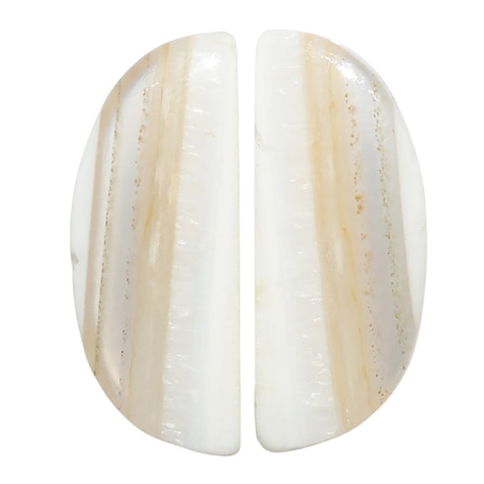Banded Onyx Pair 11.5x28.8x4.2 mm Fancy Shape Polished Gemstone LS143-07675