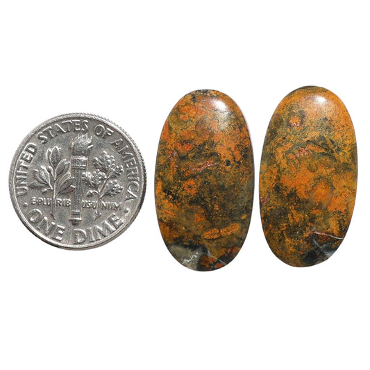 Eclipse Pair 12.8x23.5x4 mm Oval Shape Polished Gemstone LS144-07714