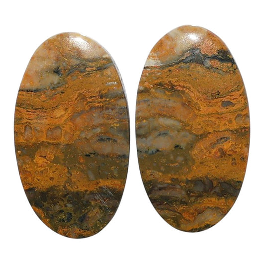 Eclipse Pair 13.25x23.9x4.2 mm Oval Shape Polished Gemstone LS144-07715