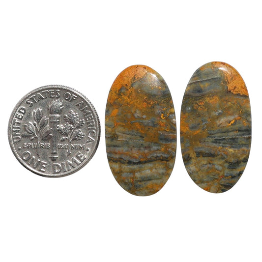 Eclipse Pair 13.8x25.25x3.5 mm Oval Shape Polished Gemstone LS144-07716