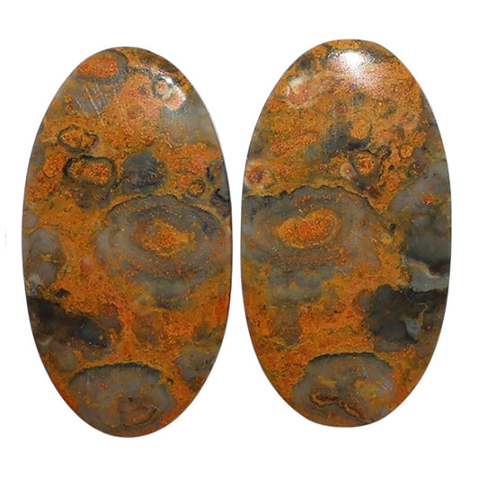 Eclipse Pair 14x26x4 mm Oval Shape Polished Gemstone LS144-07717