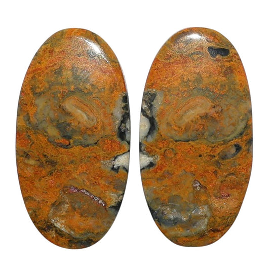 Eclipse Pair 12x24.1x4.5 mm Oval Shape Polished Gemstone LS144-07718