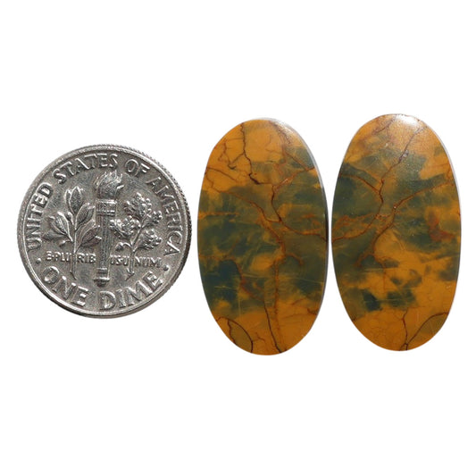 Eclipse Pair 13.3x24.2x3.5 mm Oval Shape Polished Gemstone LS144-07720