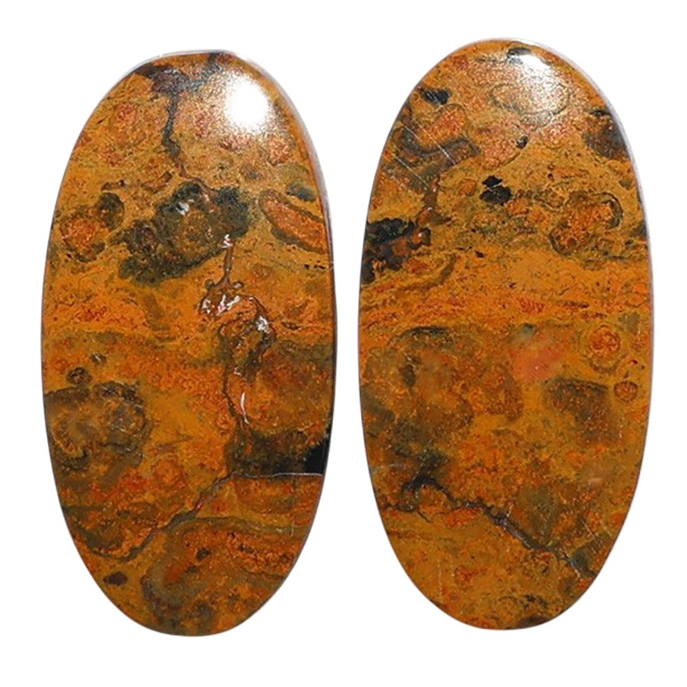 Eclipse Pair 13x25.8x4.5 mm Oval Shape Polished Gemstone LS144-07723