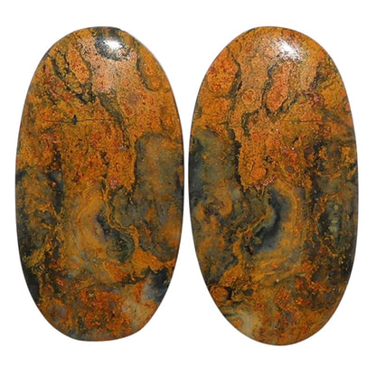 Eclipse Pair 14.1x26.5x4 mm Oval Shape Polished Gemstone LS144-07726