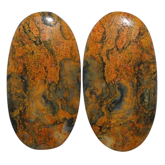 Eclipse Pair 14.1x26.5x4 mm Oval Shape Polished Gemstone LS144-07726