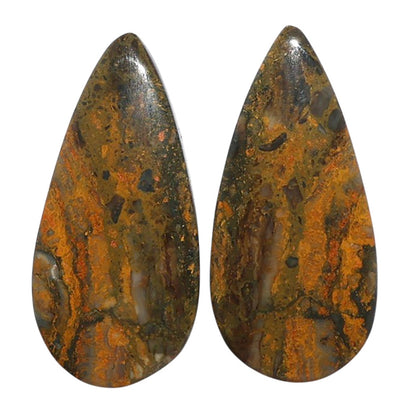 Eclipse Pair 14x29.3x4.5 mm Pear Shape Polished Gemstone LS144-07728
