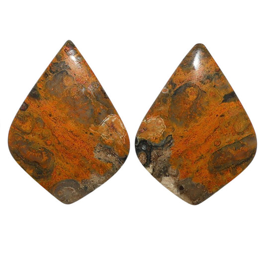 Eclipse Pair 21.9x29.2x3.5 mm Fancy Shape Polished Gemstone LS144-07729