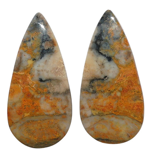 Eclipse Pair 12.8x26.5x4.5 mm Pear Shape Polished Gemstone LS144-07730