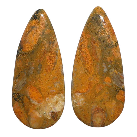Eclipse Pair 11.8x26.35x4.5 mm Pear Shape Polished Gemstone LS144-07731