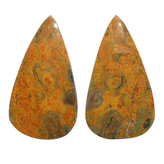 Eclipse Pair 12x21.25x3.5 mm Pear Shape Polished Gemstone LS144-07732