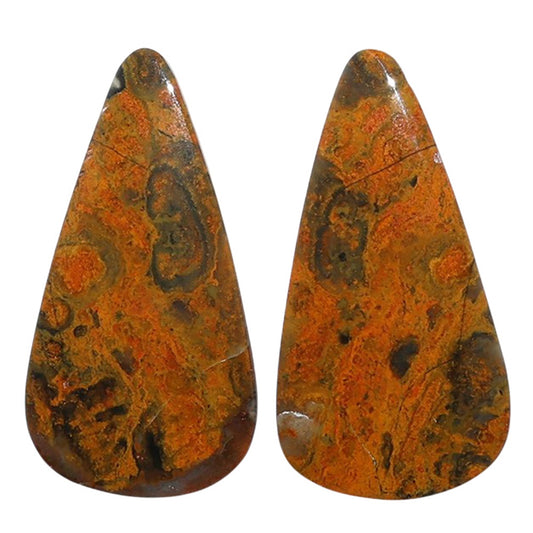 Eclipse Pair 14.6x27.9x3.5 mm Pear Shape Polished Gemstone LS144-07734