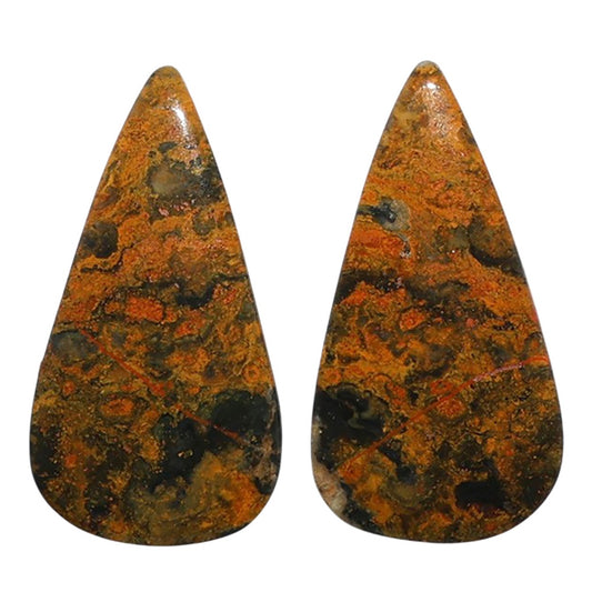 Eclipse Pair 14x26.15x3.5 mm Pear Shape Polished Gemstone LS144-07735