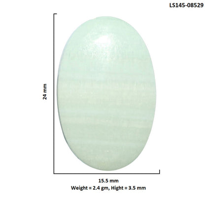 Saturn Chalcedony 15.5x24x3.5 mm Oval Shape Polished Gemstone LS145-08529