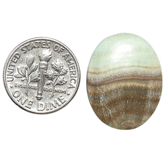 Saturn Chalcedony 17.5x22.3x4 mm Oval Shape Polished Gemstone LS145-08530