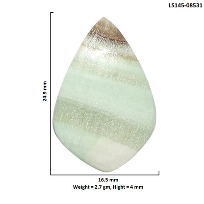 Saturn Chalcedony 16.5x24.9x4 mm Fancy Shape Polished Gemstone LS145-08531