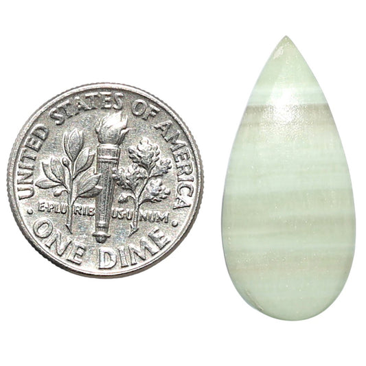 Saturn Chalcedony 12.25x25.8x3 mm Pear Shape Polished Gemstone LS145-08533