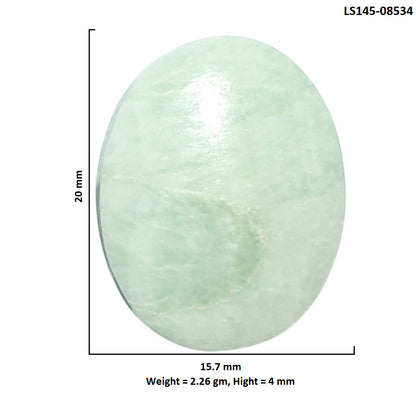 Saturn Chalcedony 15.7x20x4 mm Oval Shape Polished Gemstone LS145-08534