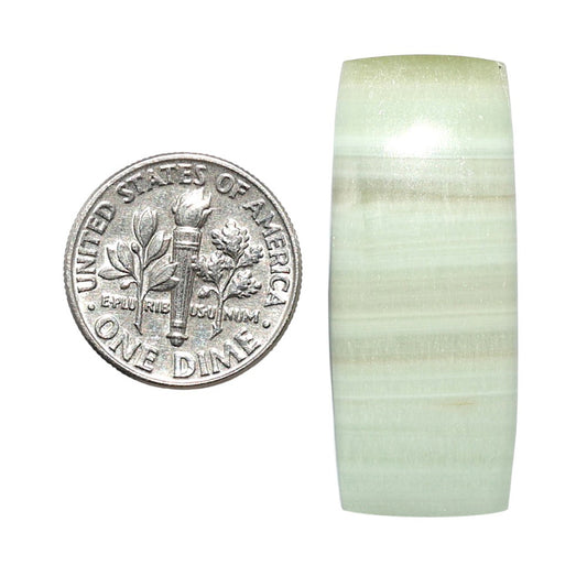 Saturn Chalcedony 14.1x34.4x4.5 mm Baguette Shape Polished Gemstone LS145-08538