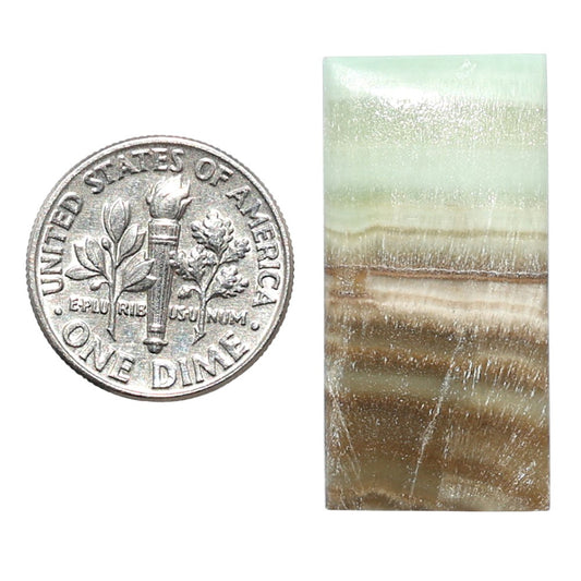 Saturn Chalcedony 15x30.4x3 mm Baguette Shape Polished Gemstone LS145-08539