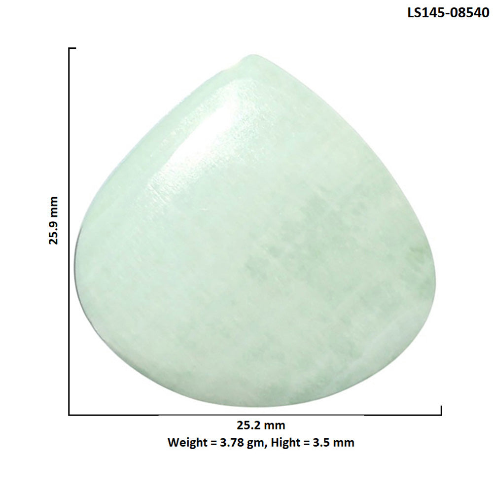 Saturn Chalcedony 25.2x25.9x3.5 mm Heart Shape Polished Gemstone LS145-08540