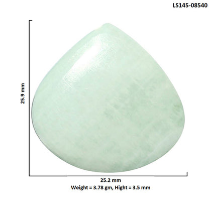 Saturn Chalcedony 25.2x25.9x3.5 mm Heart Shape Polished Gemstone LS145-08540